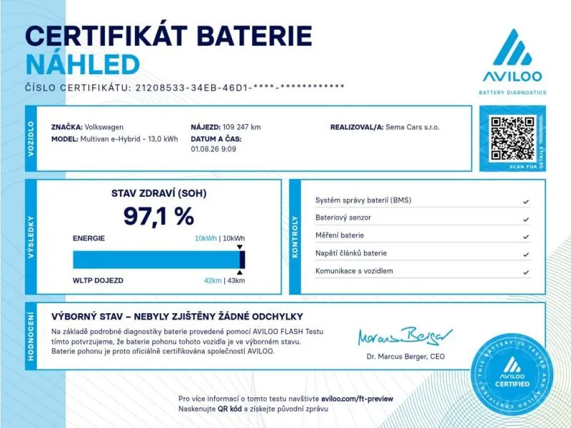 Volkswagen Multivan 1.4 TSi PHEV Long TZ SoH 97% Volkswagen Multivan 1.4 TSi PHEV Long TZ SoH 97%