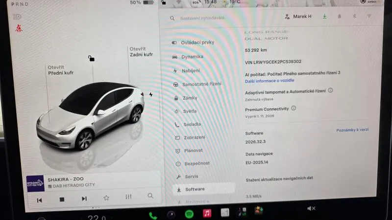 Tesla Model Y LR AWD Záruka SoH 93,2%